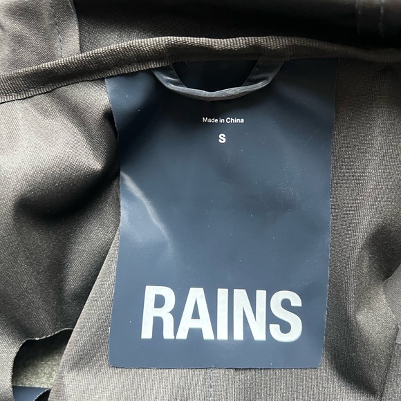 Rains Dark Blue Rain Coat - Picture 3 of 3